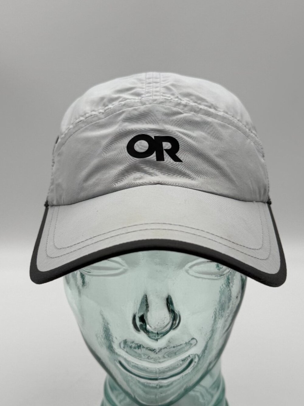 Outdoor Research Hat Cap StrapBack Adjustable One Size Gray Black Mesh Running